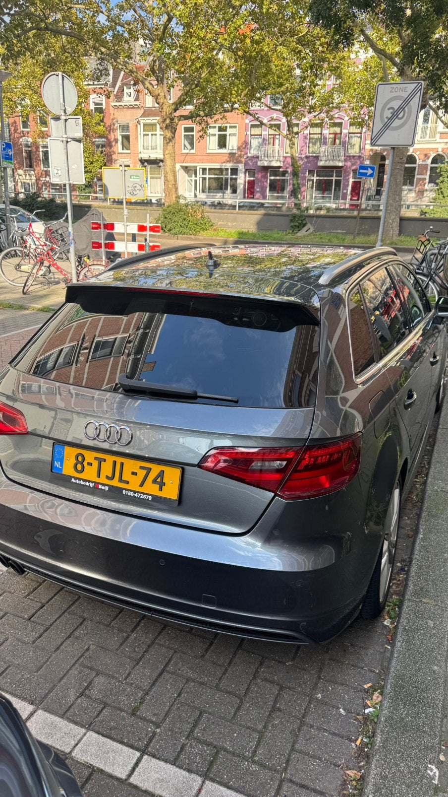 Audi A3 1.4 Tfsi 90KW Sportback S-tronic 2014 Grijs, Auto's, 122 pk, Origineel Nederlands, 1395 cc, 650 kg