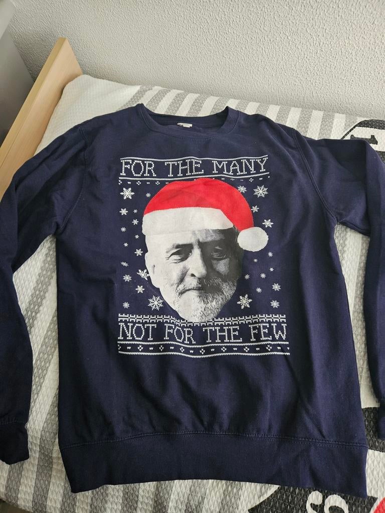 Heren kersttrui mt M blauw, Ophalen of Verzenden, Zo goed als nieuw, Maat 48/50 (M), Blauw