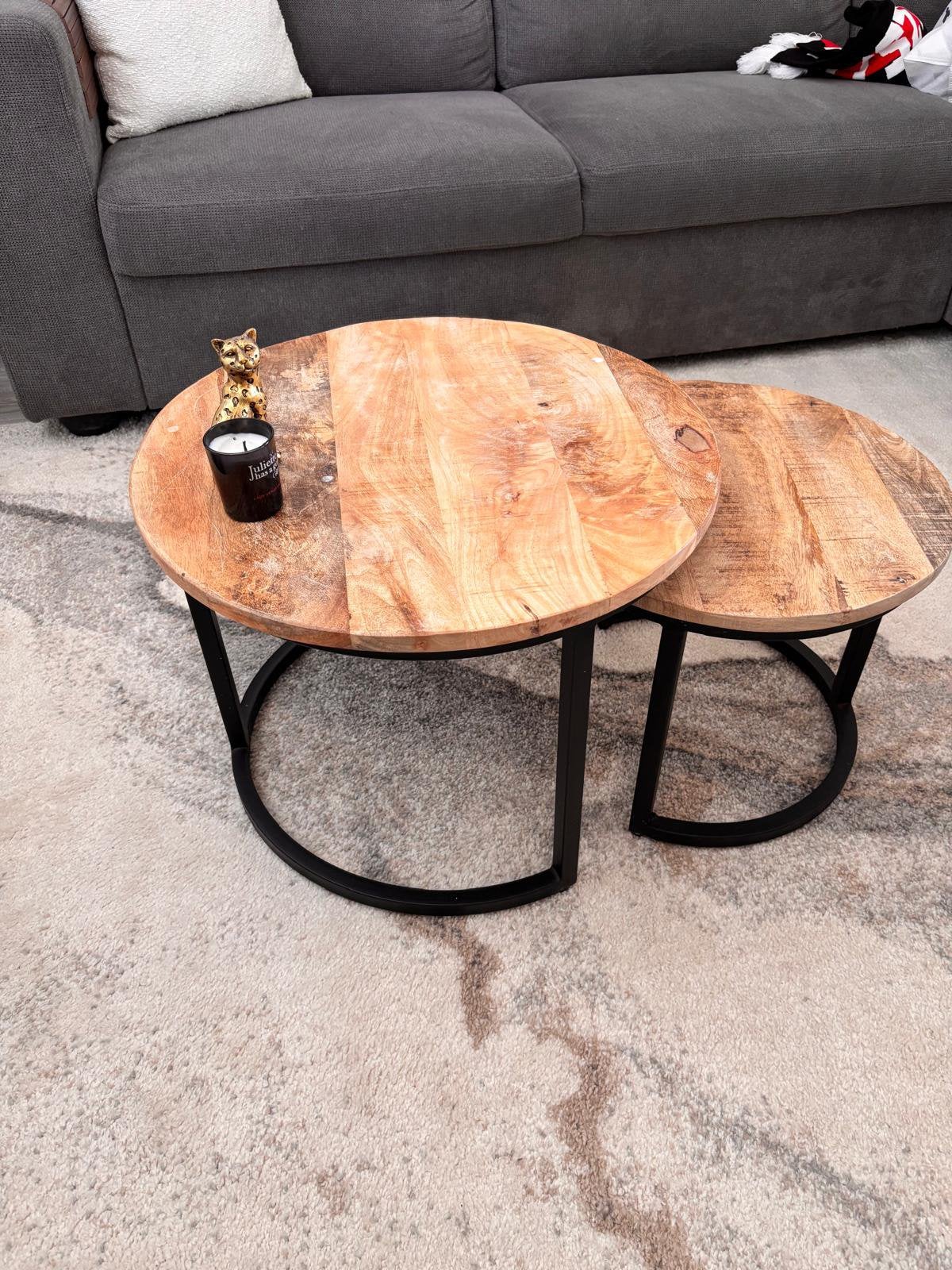 Salontafel, Gebruikt, 100 tot 150 cm, Rond, 50 tot 100 cm