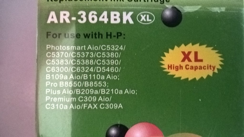 Hp - ar364 black xl cartridge 5x, Ophalen of Verzenden, Nieuw, Cartridge, Huismerk