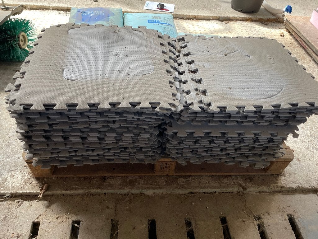 Zwembad ondertegels grijs 50 x 50, Ophalen, Gebruikt, Overige typen