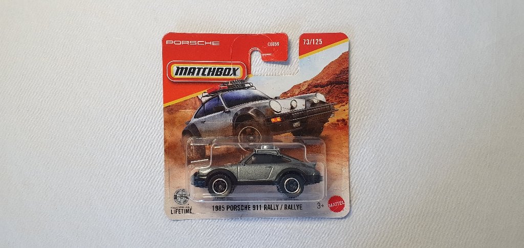 Matchbox 1985 Porsche 911 Rally zilvergrijs, Hobby en Vrije tijd, Ophalen of Verzenden, Nieuw, Auto