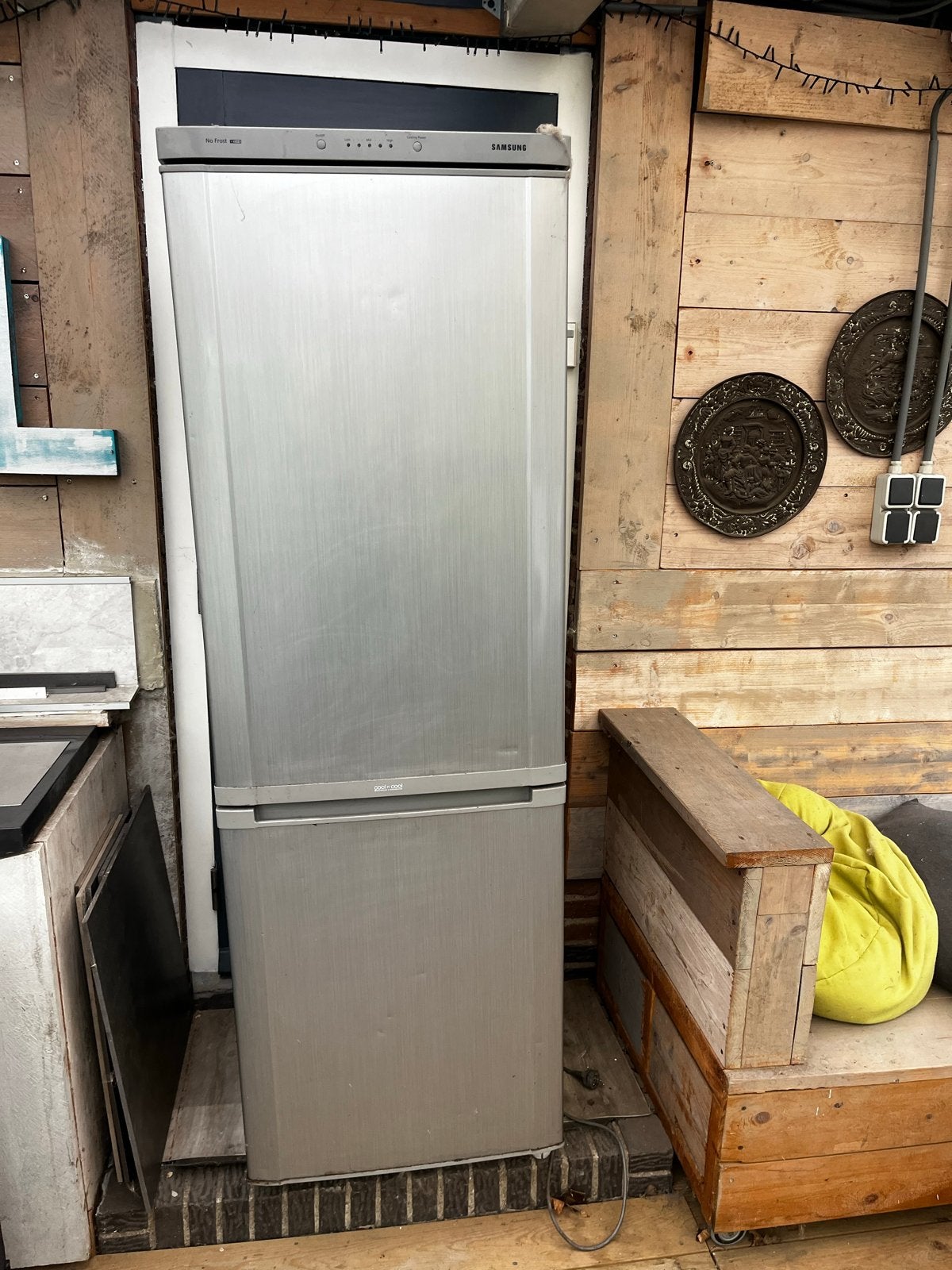 Samsung Koelkast met Aparte Vriezer - No Frost, Witgoed en Apparatuur, Ophalen, Gebruikt, 200 liter of meer, 60 cm of meer