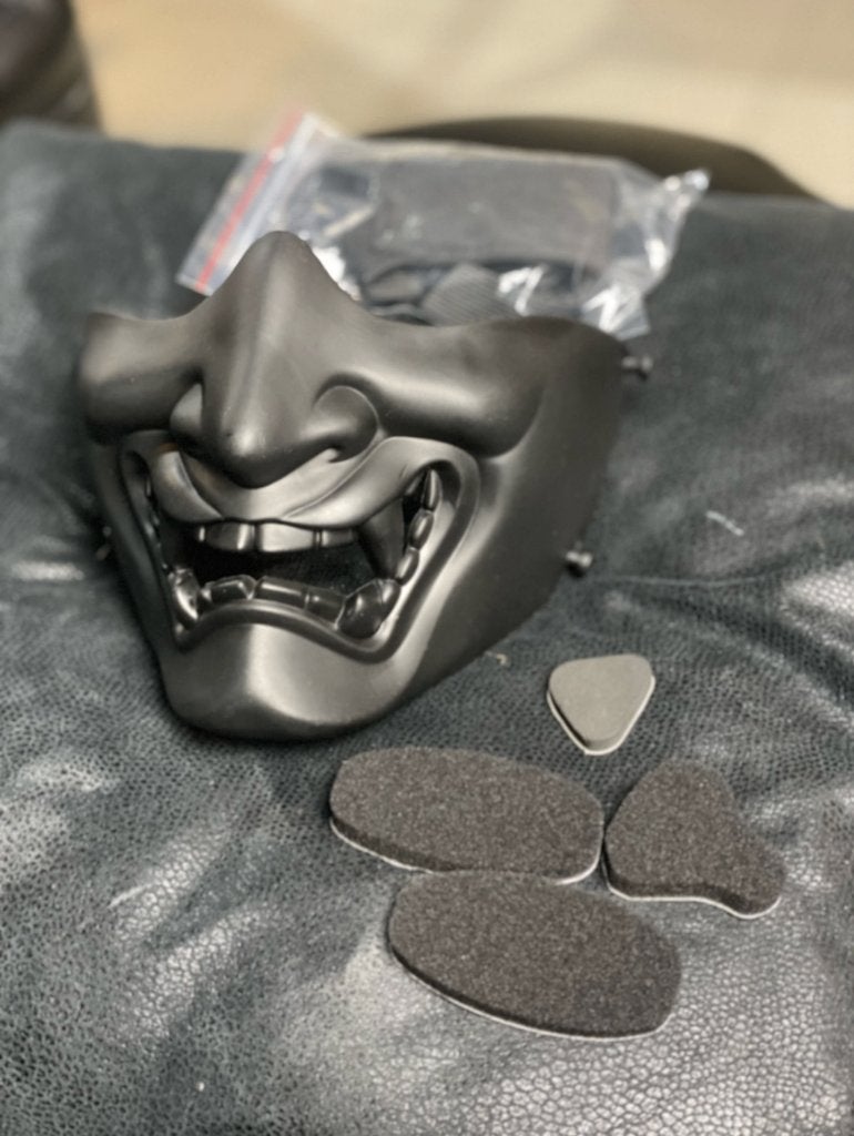 Evil Demon Kabuki Samurai Masker Airsoft Cosplay, Verzenden, Nieuw, Feestartikel, Halloween of Griezel