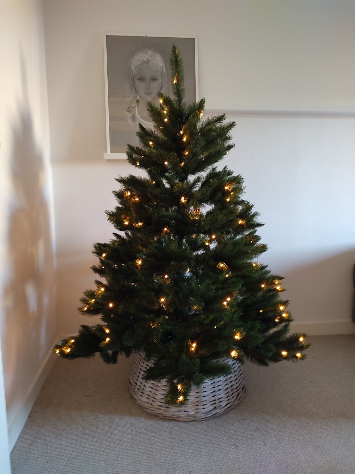 Kunstkerstboom Romagne van de Intratuin, Ophalen, Zo goed als nieuw