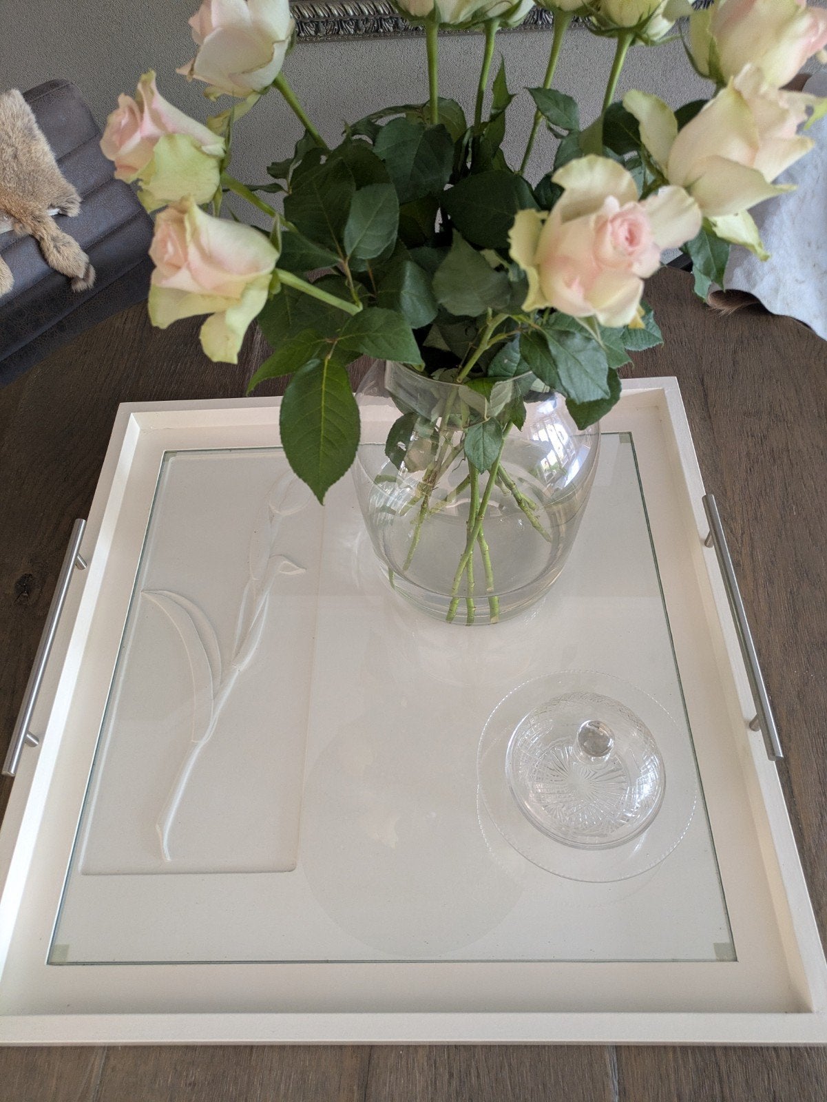 Handgemaakt sier dienblad, Ophalen, 50 tot 100 cm, Nieuw, 50 tot 100 cm