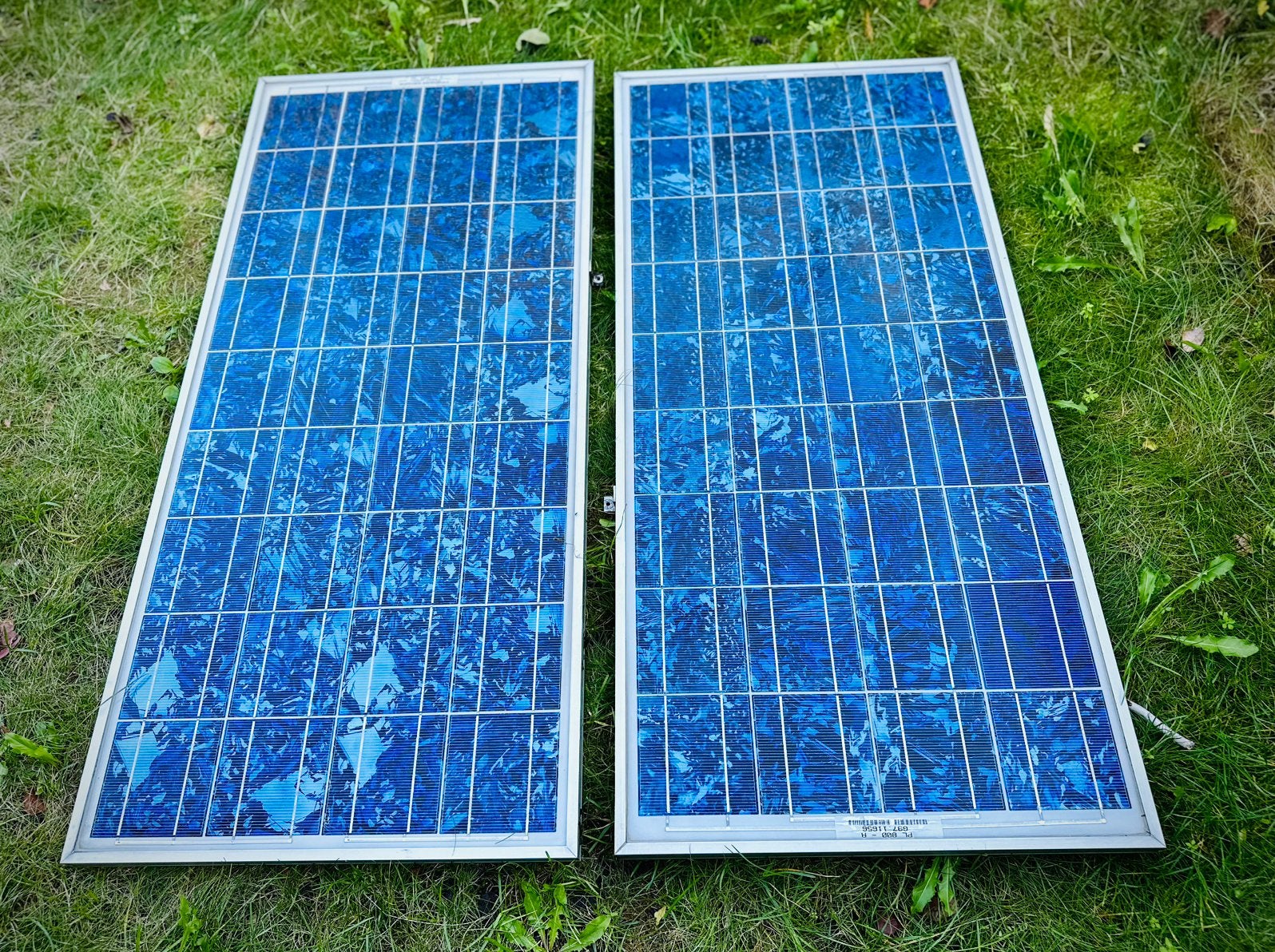 2 zonnepanelen 72W, Ophalen of Verzenden, Gebruikt