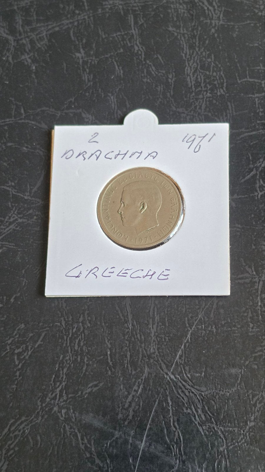 Griekse 2 Drachme munt 1971, Ophalen of Verzenden, Losse munt