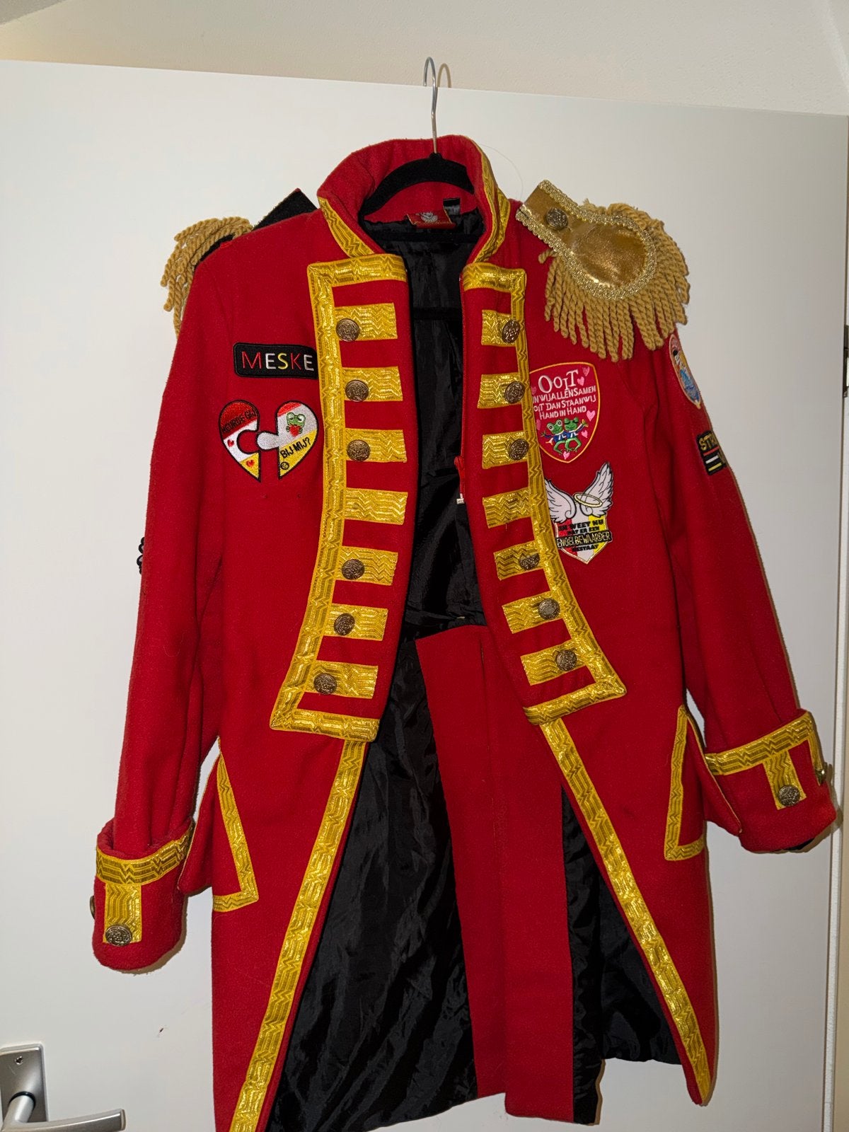 Oeteldonkse boerenkiel met patches - Maat S, Kinderen en Baby's, Ophalen, Zo goed als nieuw, 170 of groter, Jongen of Meisje