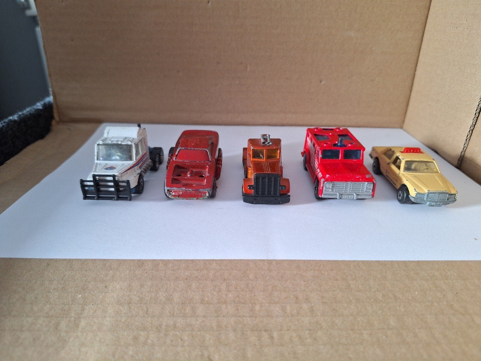 MatchBox voertuigen 6 stuks, Ophalen of Verzenden, Gebruikt