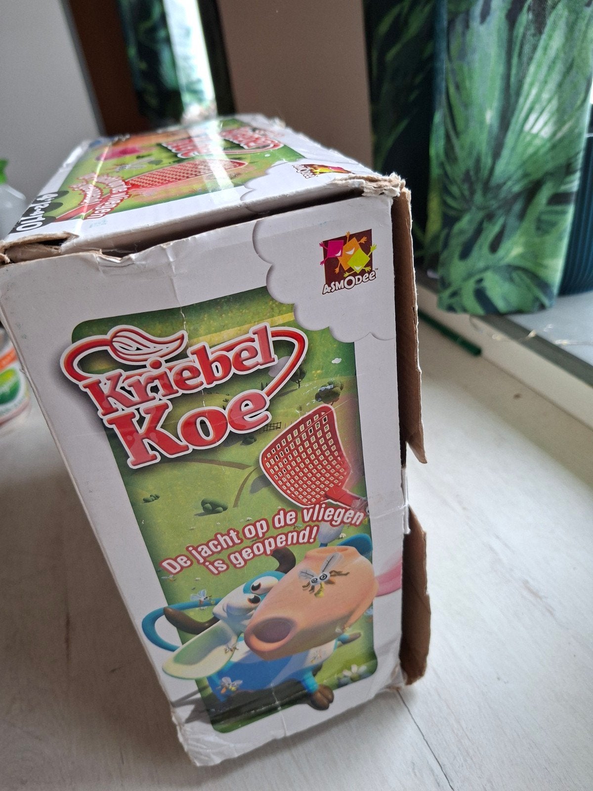 Kriebel Koe spel - Vliegen vangen met de koe!, Hobby en Vrije tijd, Drie of vier spelers, Ophalen, Gebruikt, Asmodee