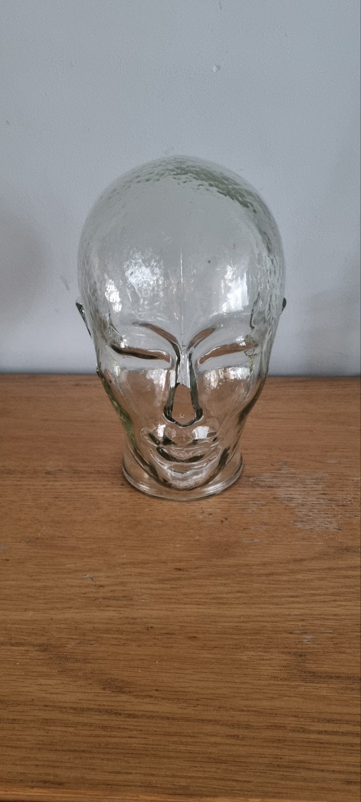 Glazen hoofd - Decoratief object, Huis en Inrichting, Gebruikt, Meerkleurig, Ophalen of Verzenden, Modern