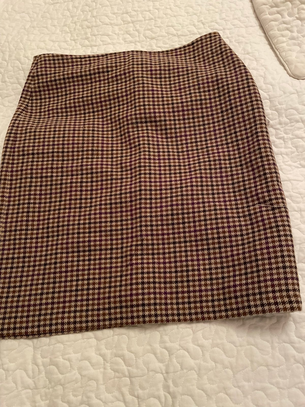 Geruite mini-rok in bruin/beige tinten, Kleding | Dames, Bruin, Ophalen of Verzenden, Zo goed als nieuw, Maat 36 (S)