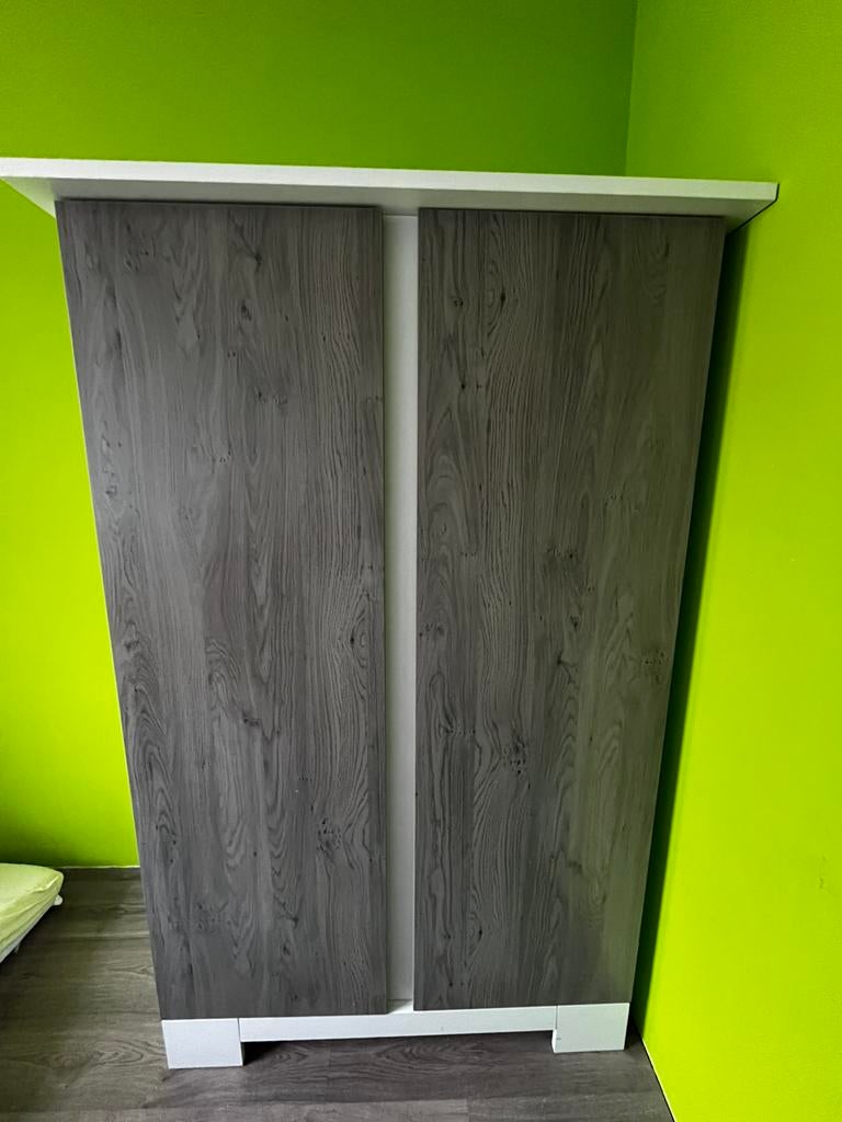 Kast babykamer Interbaby Chicago grijs wit, Kinderen en Baby's, Kinderkamer | Commodes en Kasten, Kast, 50 tot 70 cm, 105 cm of meer