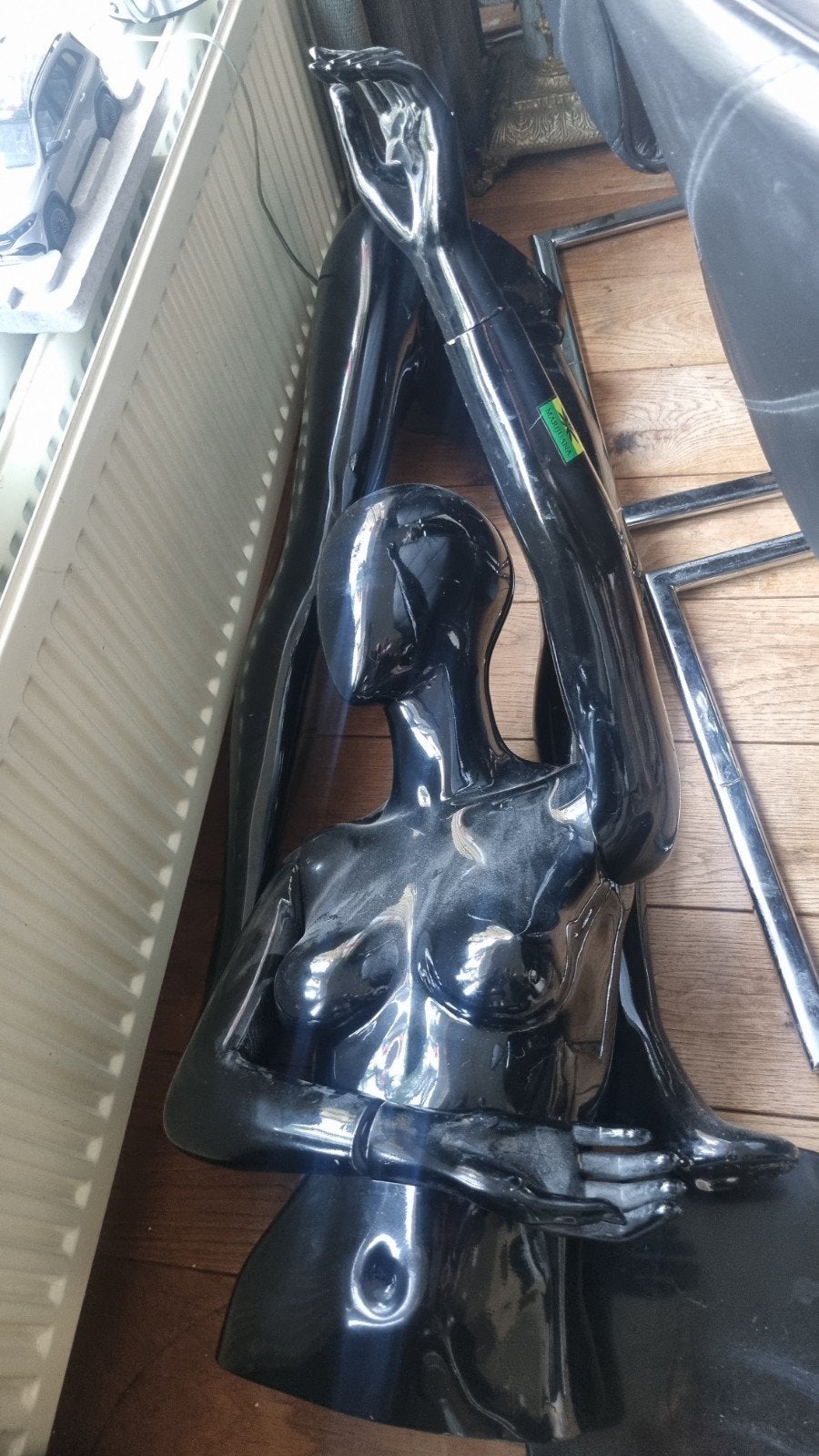 Zwarte etalagepop, Coolcat mannequin, Ophalen of Verzenden