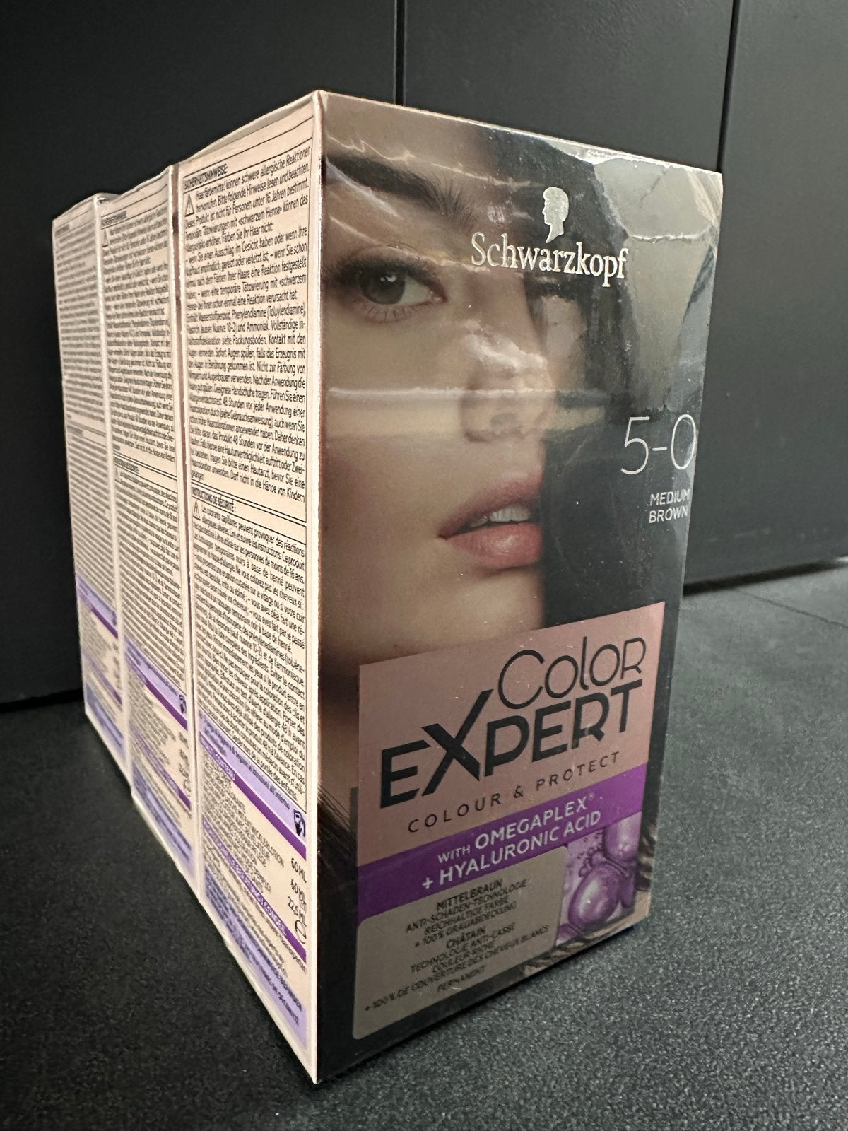 Schwarzkopf Color Expert 5-0 Medium Brown Haarverf (3x), Ophalen of Verzenden, Nieuw, Overige typen