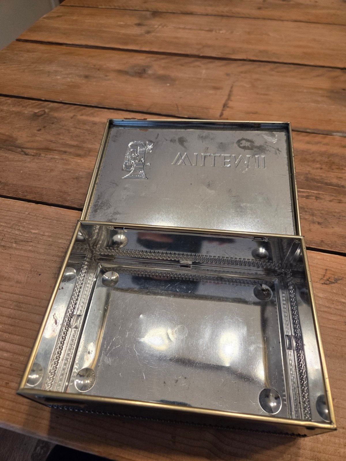 Vintage Willem II Sigarenblik - 12.50 Gulden Zegel, Verzamelen, Ophalen, Gebruikt, Overige, Overige merken