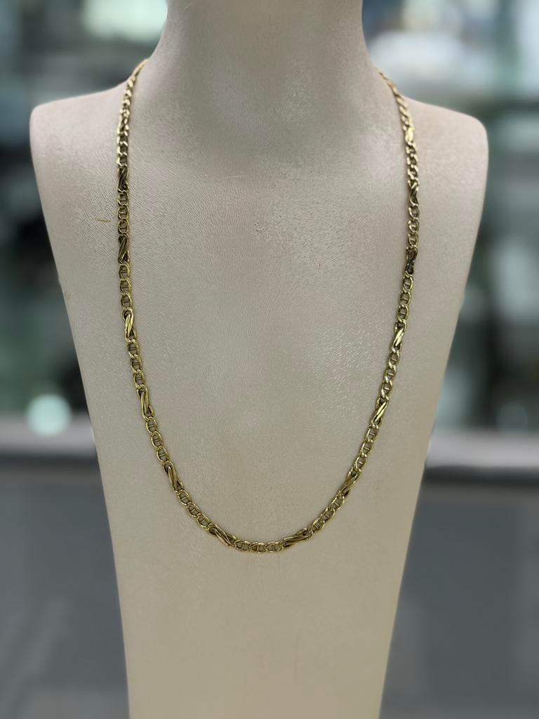 14 Karaat Goud - Ketting - Gourmet Schakel - 8.23 Gram, Sieraden, Tassen en Uiterlijk, Kettingen, Ophalen of Verzenden, Zo goed als nieuw