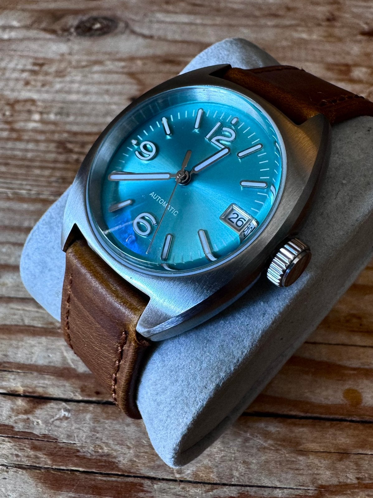 Tandorio automaat - Seiko NH35, Sieraden, Tassen en Uiterlijk, Horloges | Heren, Seiko, Leer, Staal, Polshorloge