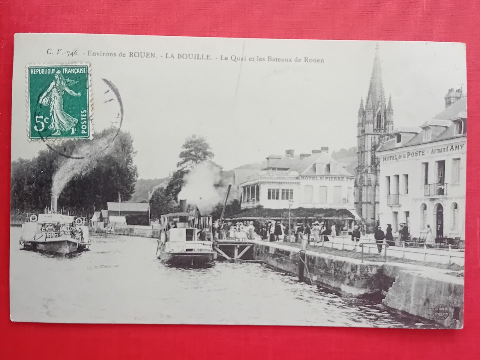 Ansichtkaart Rouen La Bouille, Ophalen of Verzenden, Frankrijk