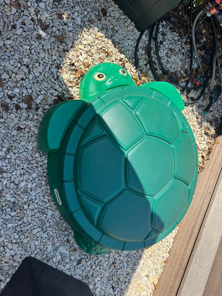 Originele Little Tikes Schildpad Zandbak met Deksel, Ophalen, Zo goed als nieuw
