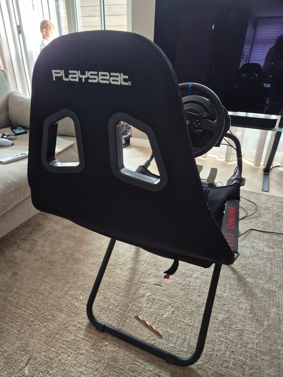 Playstation thrustmaster t300 incl playseat challenge, Spelcomputers en Games, Ophalen, Zo goed als nieuw, Stuurtje of Sportattribuut