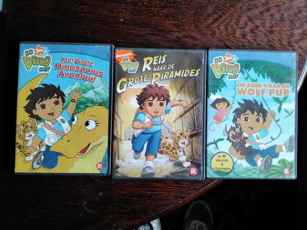 Diego 3 dvds, origineel, Cd's en Dvd's, Dvd's | Kinderen en Jeugd, Zo goed als nieuw, Film, Avontuur, Boxset, Alle leeftijden