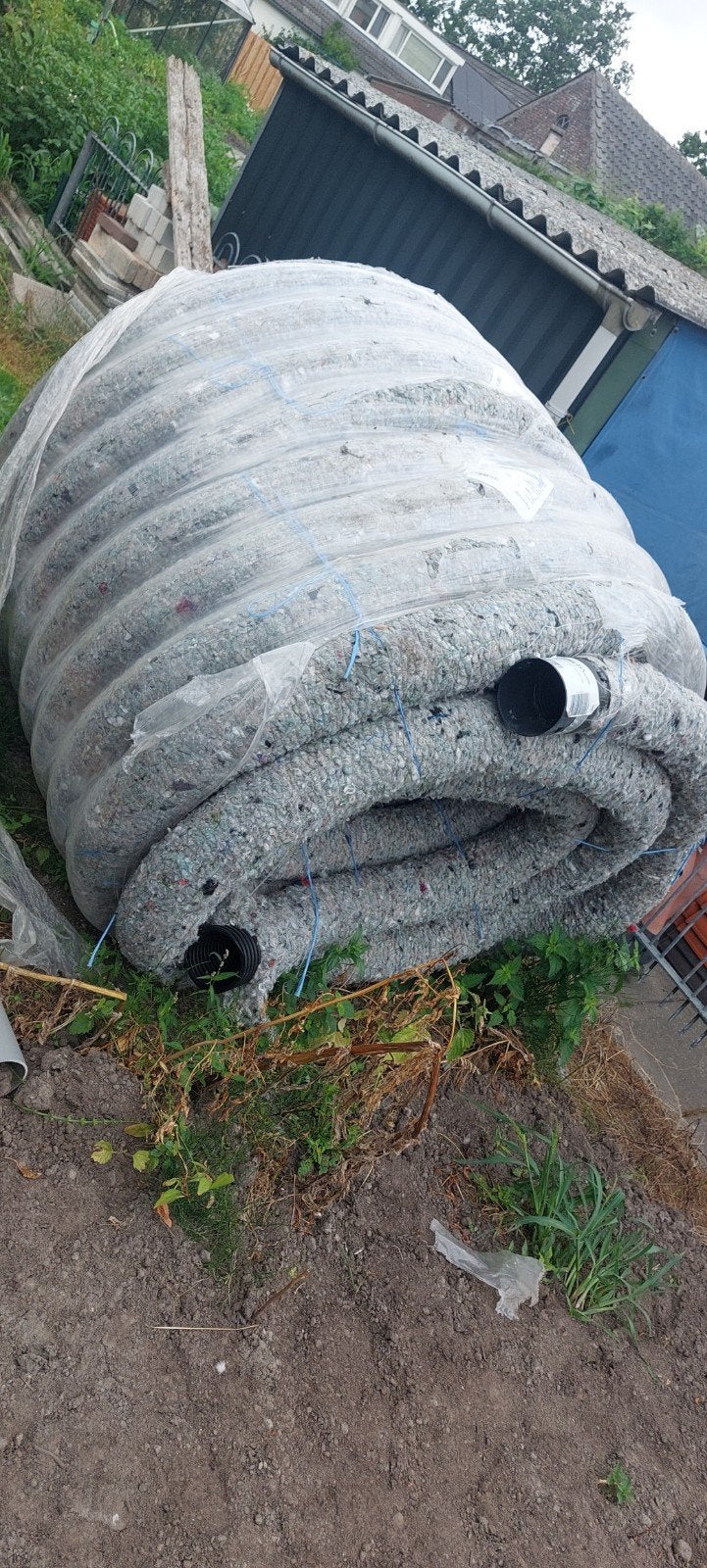 PP400 Drainagebuis PE PP 450µm, KOMO, 125mm, 50m, Doe-het-zelf en Verbouw, Buizen en Afvoer, Ophalen, Overige materialen, 6 meter of meer