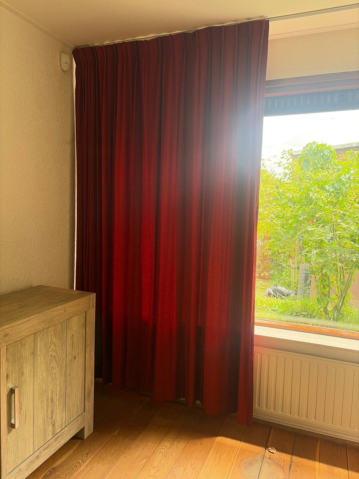 Mooie 6 x rode gordijnen, 250 cm lang, 150 cm breed, Ophalen, Gebruikt, Rood, Gordijn