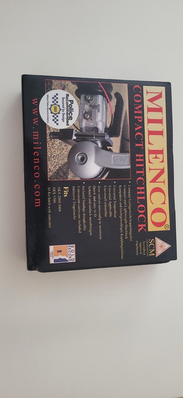 Milenco Disselslot Compact Hitchlock Caravan, Ophalen of Verzenden