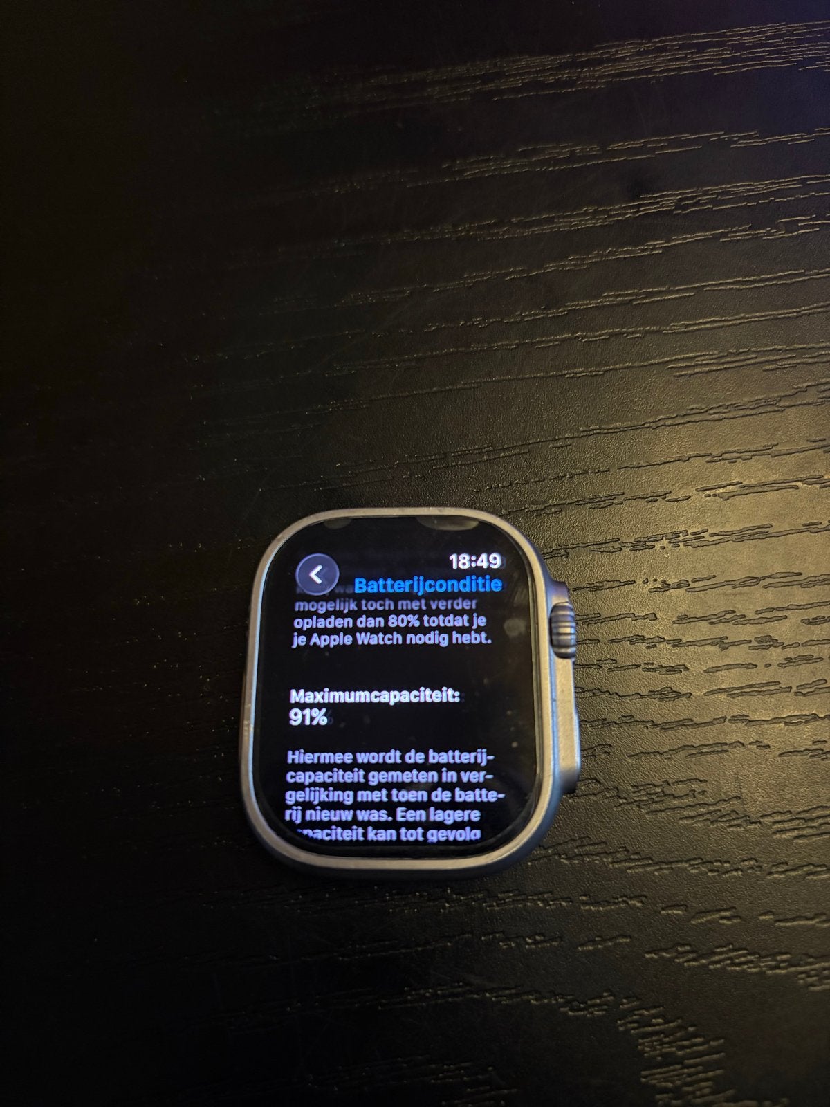 Apple Watch Ultra 1 49mm Titanium. Zie Beschrijving.., Afstand, IOS, Ophalen of Verzenden, Zo goed als nieuw