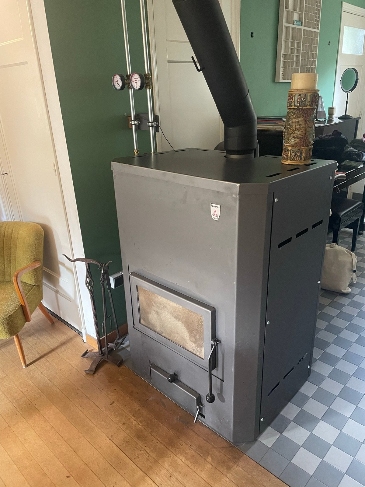Kronfire CV Houtkachel - Krachtige en Efficiënte Verwarming, Ophalen, Gebruikt, Vrijstaande haard, Houthaard
