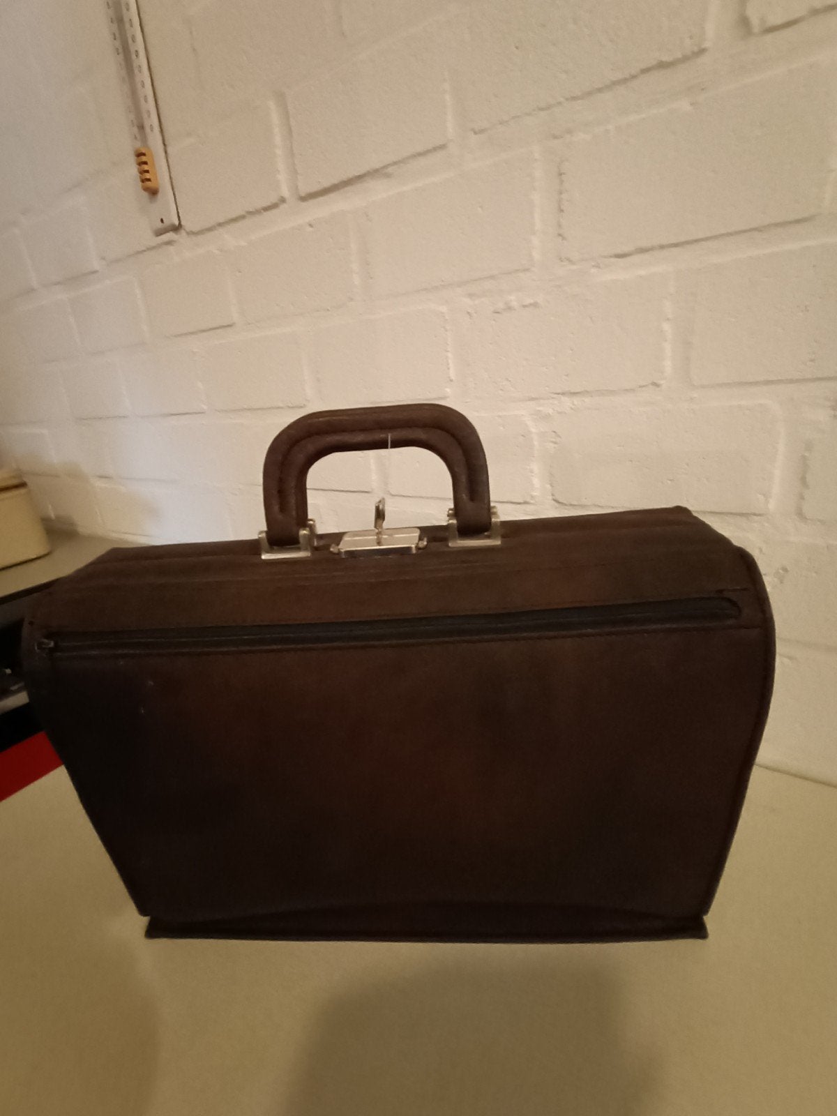 Donkerbruine Vintage Aktetas - Mano - Zeer Goede Staat, Antiek en Kunst, Ophalen of Verzenden