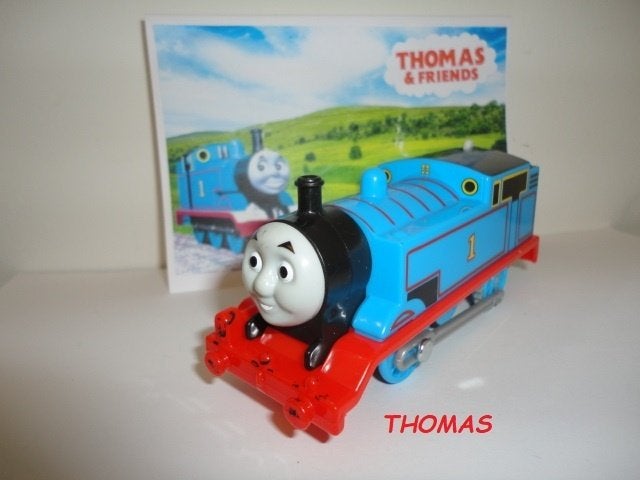 Trackmaster Thomas de Trein, Thomas met Kartel Wielen, Ophalen of Verzenden, Zo goed als nieuw