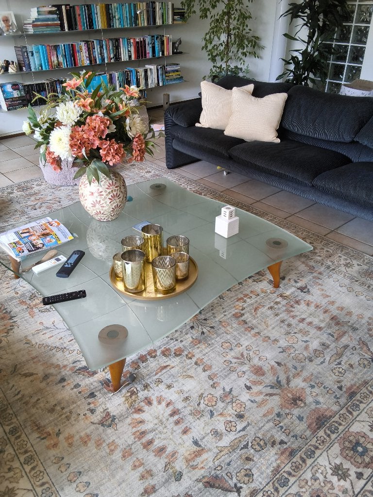 Bankstel plus salontafel, Huis en Inrichting, Ophalen, Gebruikt, Minder dan 75 cm, Design