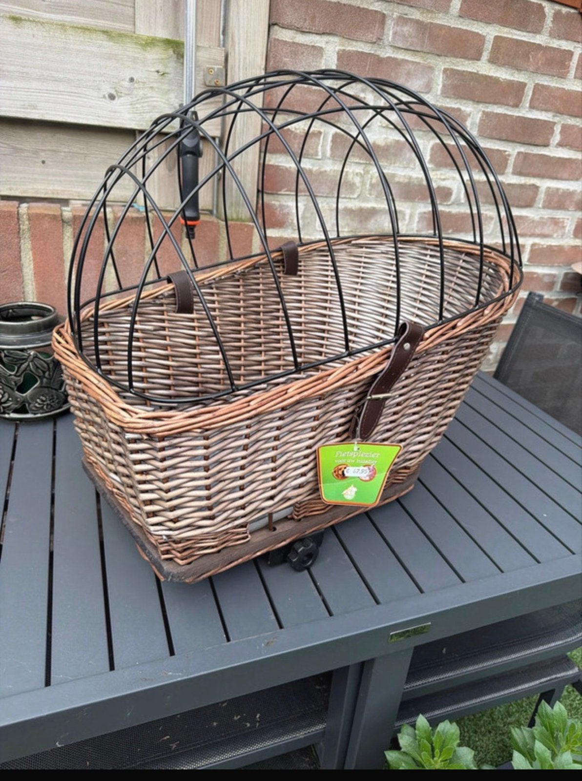 Hondenfietsmand met kooi - Nieuw, Ophalen of Verzenden, Nieuw, Fietsmand, Stuurbevestiging