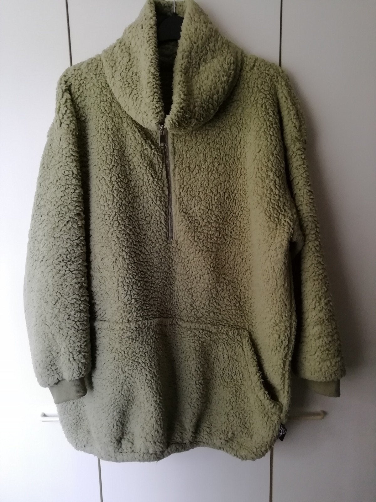 Nieuwe fleece trui met rits en hoge kraag, Ophalen of Verzenden, Nieuw, Maat 38/40 (M), Groen