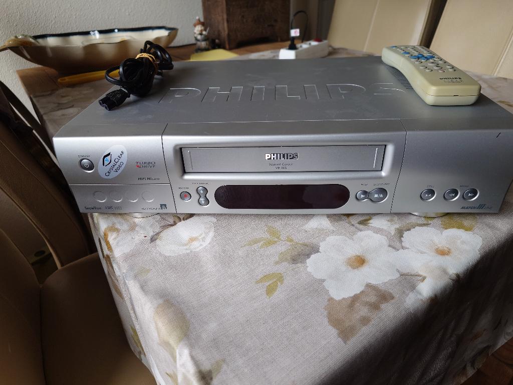Philips videospeler/recorder VR805, Ophalen of Verzenden, Gebruikt, VHS-speler of -recorder