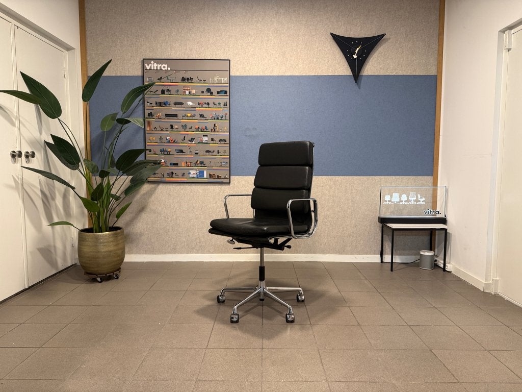 Vitra | Eames | EA219 | Zwart Leder & Chrome | 1x