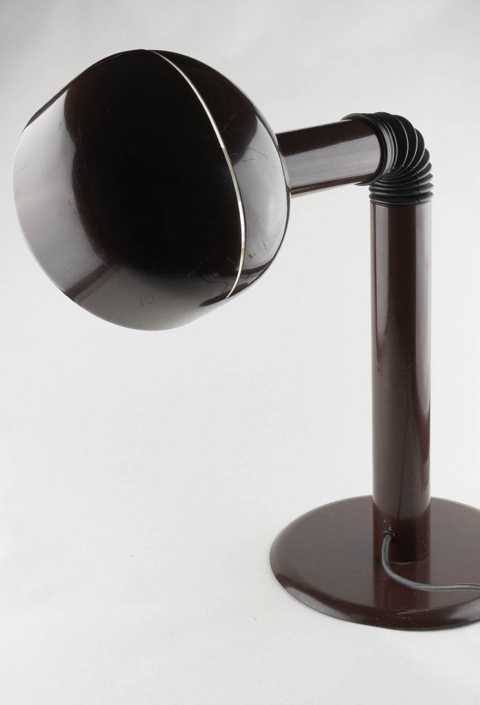 Vintage bruine bureaulamp uit de jaren 70, Overige merken, Ophalen of Verzenden, Zo goed als nieuw, Nvt