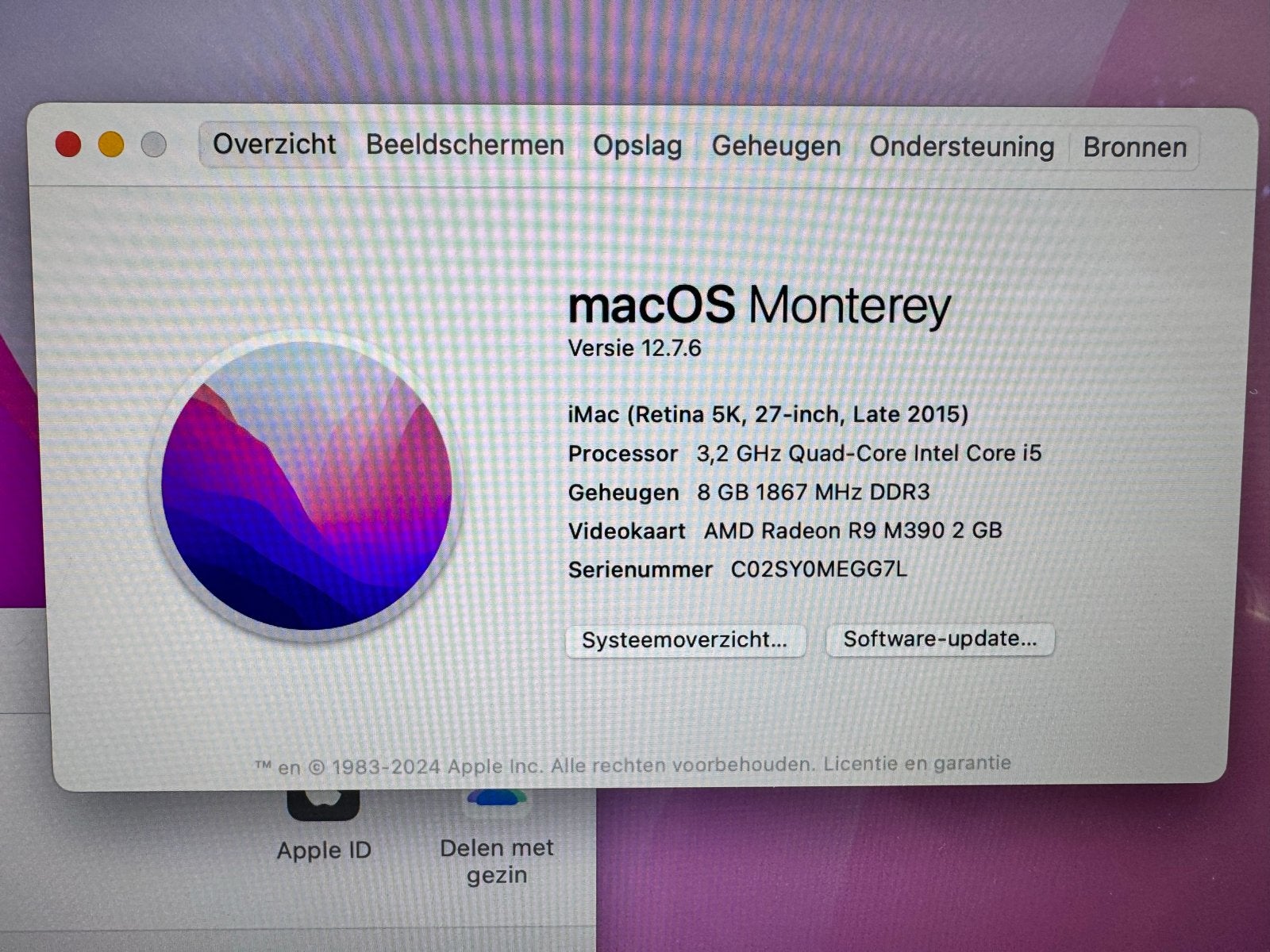 Apple iMac 27” Retina 5K (Late 2015) – Zeer nette staat, Computers en Software, Apple Desktops, Ophalen, HDD en SSD, 8 GB, IMac