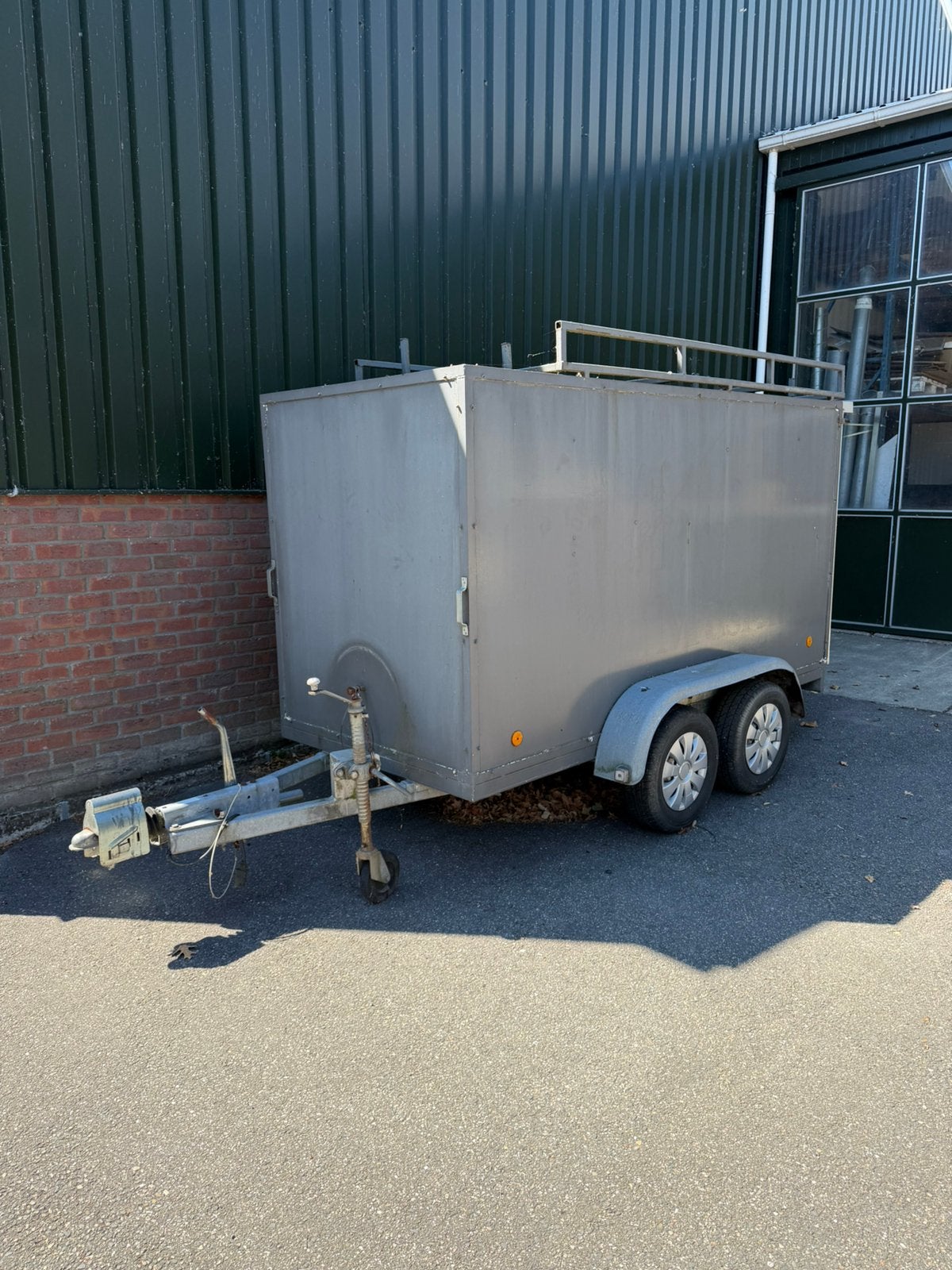 Aanhanger geremd dubbelasser, Auto diversen, Aanhangers en Bagagewagens, Verzenden, Gebruikt