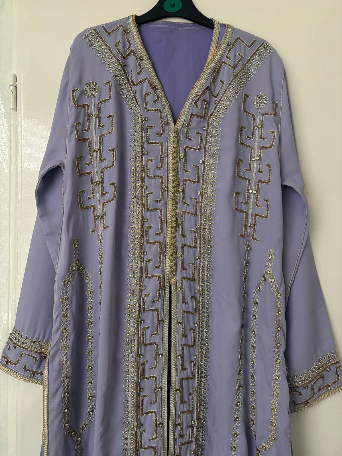 Elegante paarse takchtita  gouden borduursels, Maat 38/40 (M), Paars, Ophalen of Verzenden, Zo goed als nieuw