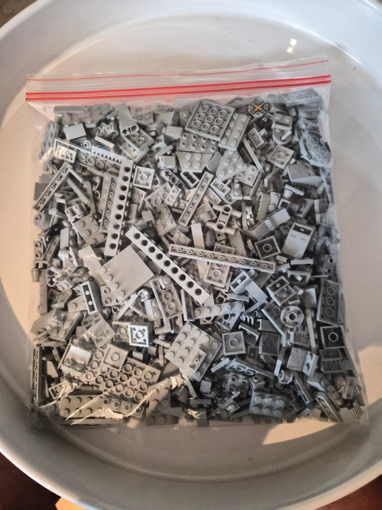 Lego lichtgrijs 500 Gr, Ophalen of Verzenden, Gebruikt, Lego