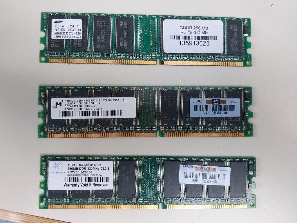 RAM geheugen vintage spul, Computers en Software, RAM geheugen, Ophalen, DDR, Desktop, Gebruikt
