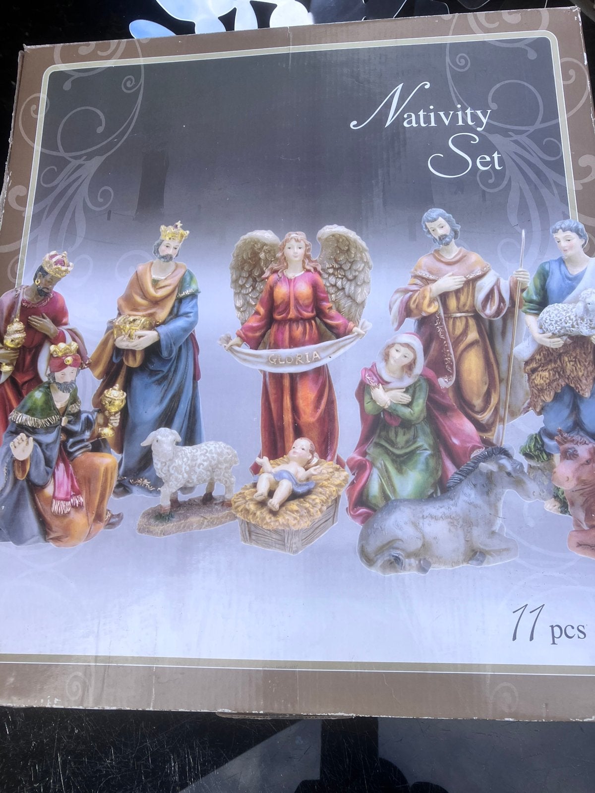 Elfdeligge kerststal figuren ., Diversen, Ophalen, Zo goed als nieuw