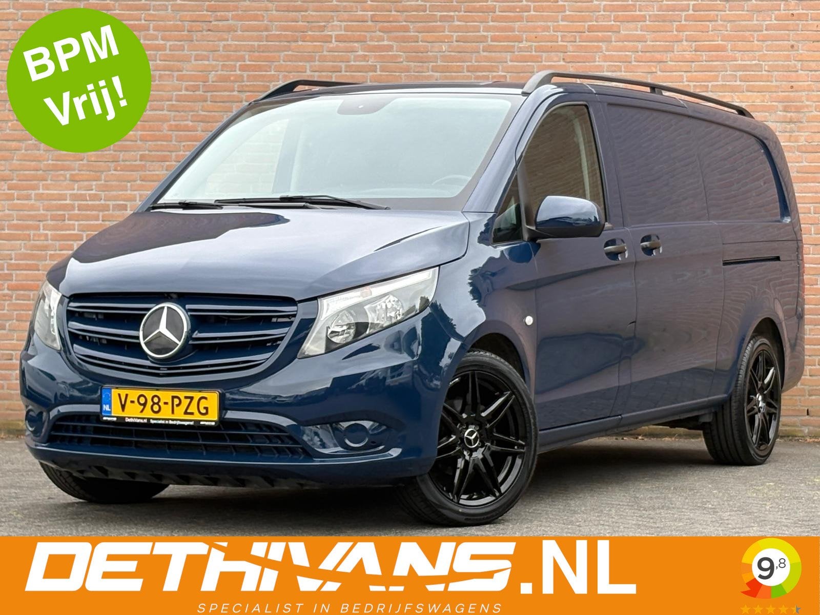 Mercedes-Benz Vito 114CDI 136PK XL / 9G-tronic / Distronic /, Auto's, Bestelauto's, Gebruikt, 4 cilinders, Met garantie (alle)