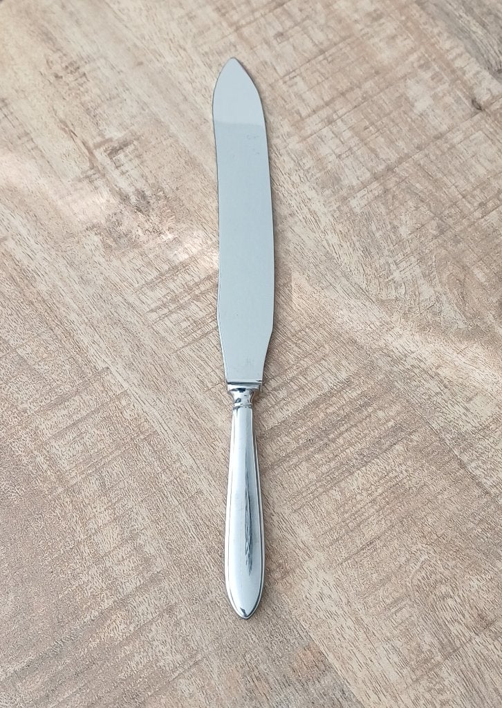 Gero Zilmeta Punt Filet Taartmes, Huis en Inrichting, Gebruikt, Gero, Ophalen of Verzenden, Zilver