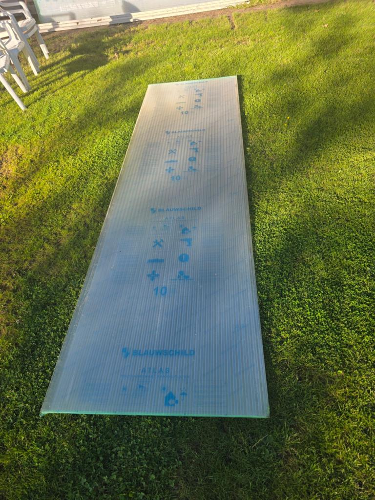 Blauwschild Atlas polycarbonaat Kanaalplaat 20mm - Nieuw, Doe-het-zelf en Verbouw, Platen en Panelen, Ophalen of Verzenden, Nieuw