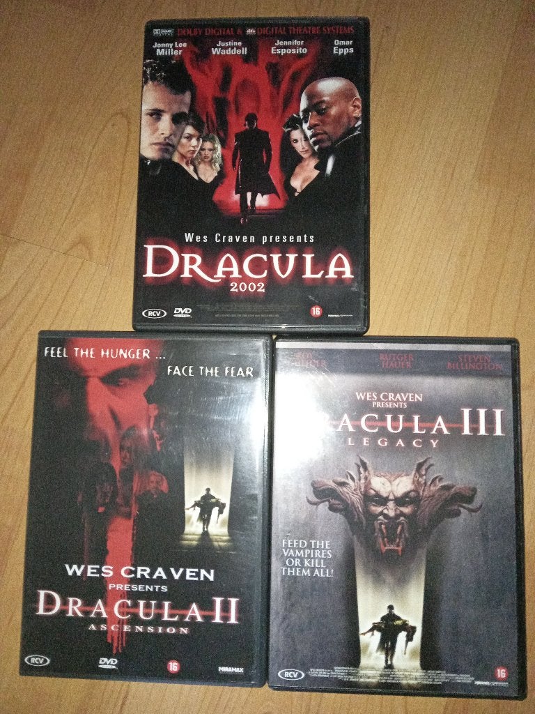 Dracula trilogie (Wes Craven) ֎ Christopher Plummer, Vampiers of Zombies, Vanaf 16 jaar, Boxset, Ophalen of Verzenden